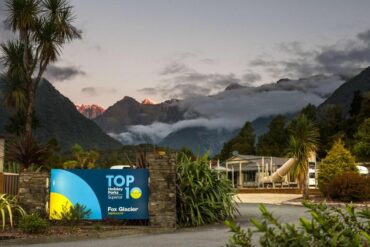 Camping à Fox Glacier, Nouvelle Zélande - Van Spot: Fox Glacier Top 10 Holiday Park