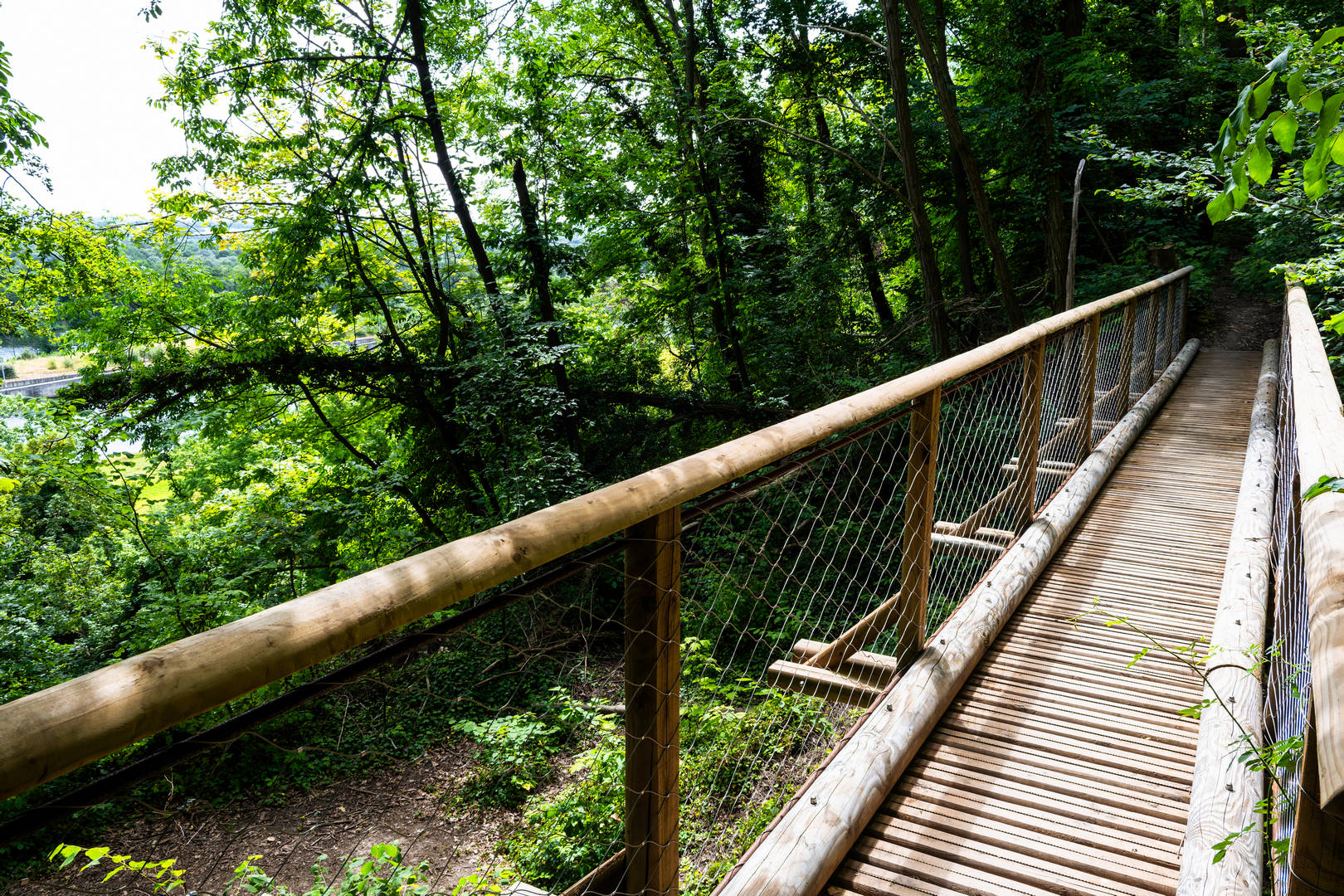Passerelle de Caster et Montagne Saint Pierre